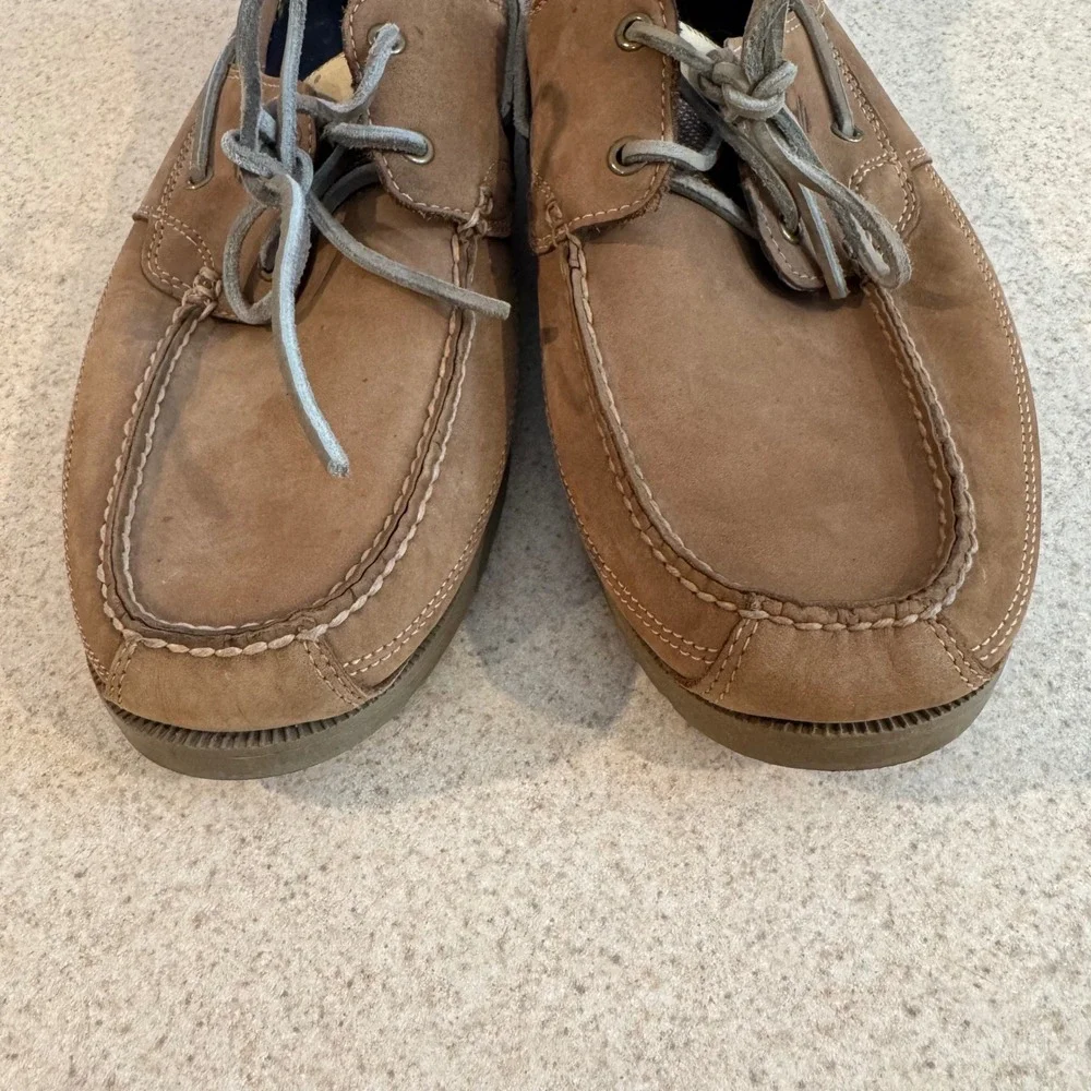 Timberland Earthkeepers Boat Shoes Mens 15M Tan Brown Leather Nautical
